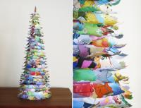 Zaujímavé nápady a majstrovské kurzy s fotografiami krok za krokom Vianočný stromček vyrobený z baliaceho papiera