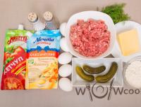 Minced meat brizol, recipe with photo