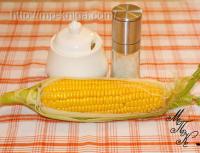 Naminiai konservuoti kukurūzai, patikrintas receptas